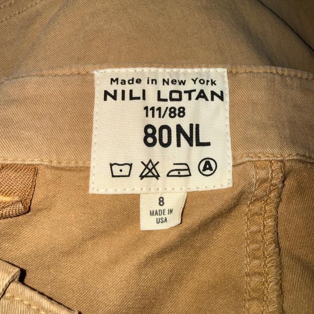 Nili Lotan Womens Pant Camel Tan Cotton Stretch Military Jogger Size 8 111/88 NL - Picture 5 of 6